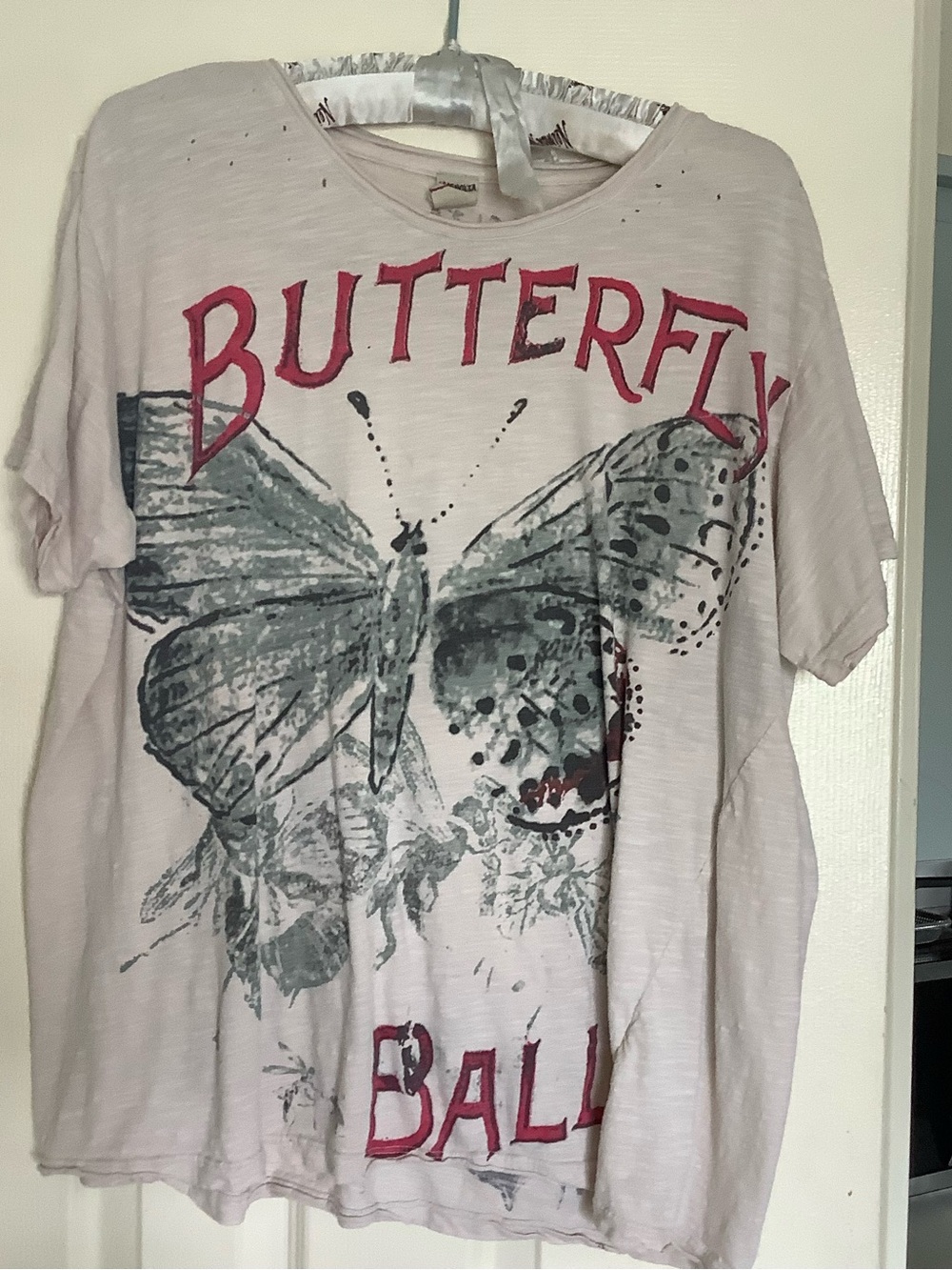 Magnolia Pearl Light Pink Butterfly Graphic Tee